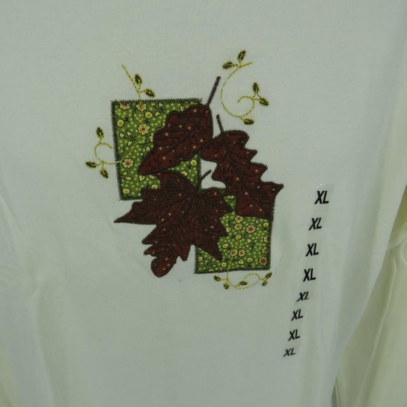 M C Sportswear Womens Embroidered Top Shirt XL NWT $26 - Picture 3 of 5